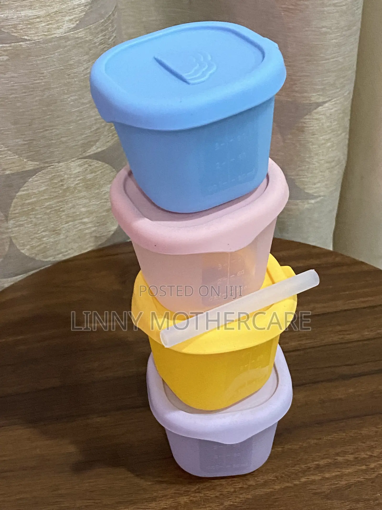 4pcs Silicone Baby Food Storage Containers