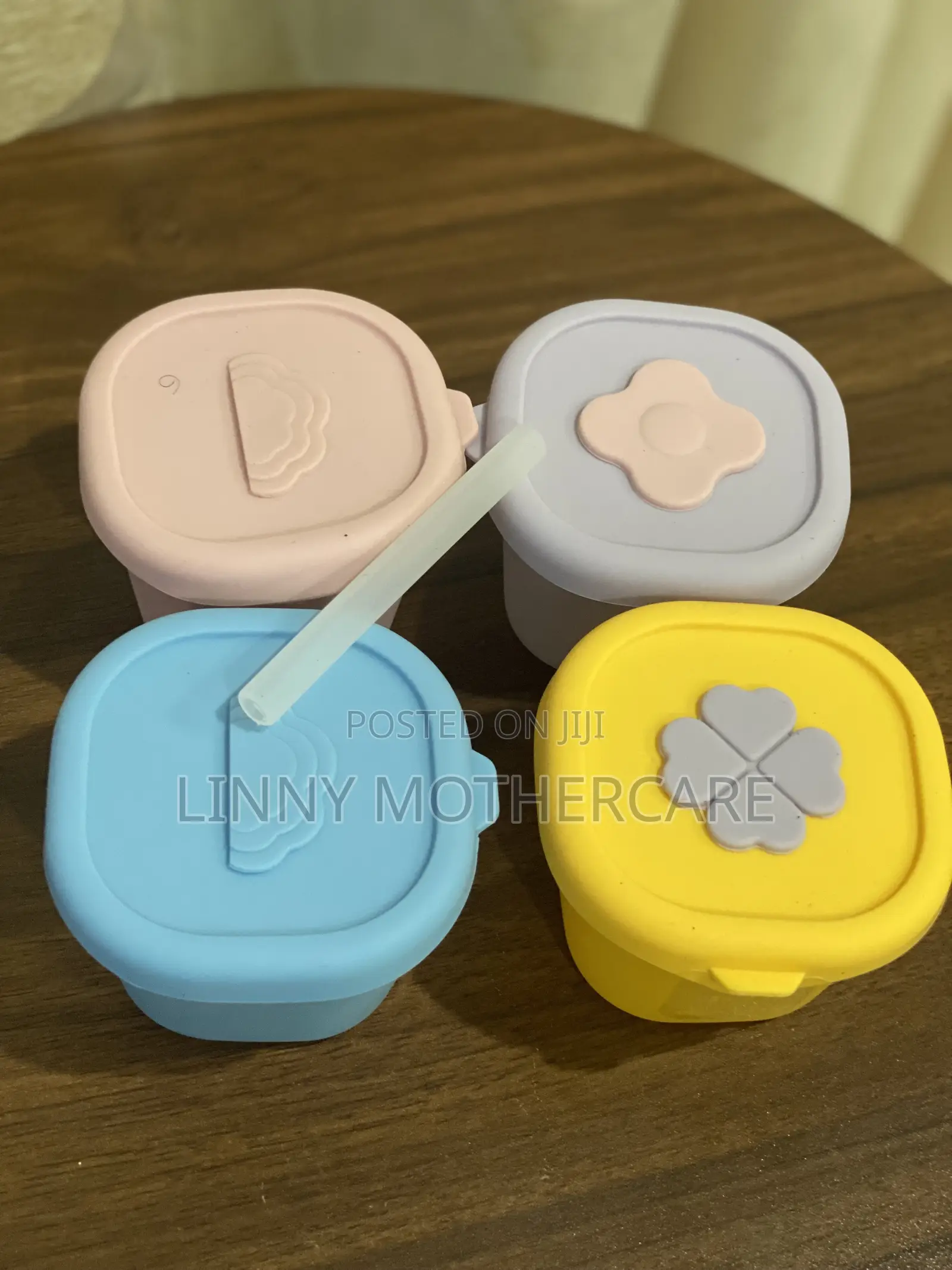 4pcs Silicone Baby Food Storage Containers