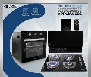Promo. 60cm Inbuilt Glass Kitchen Set. Oven, Burner and Heat Extractor