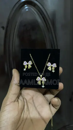 Necklace Set (Earring and Necklace) 2in1 Stainless Steel