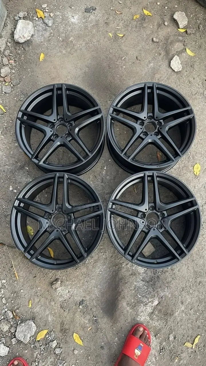 20" AMG-Style Matte Black Alloy Rims (Set of 4)
