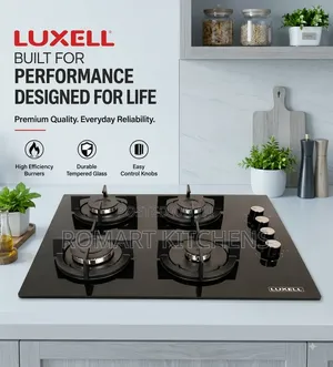 Turkish Luxell 60cm Inbuilt Glass Burner. With Auto Ignition Switch