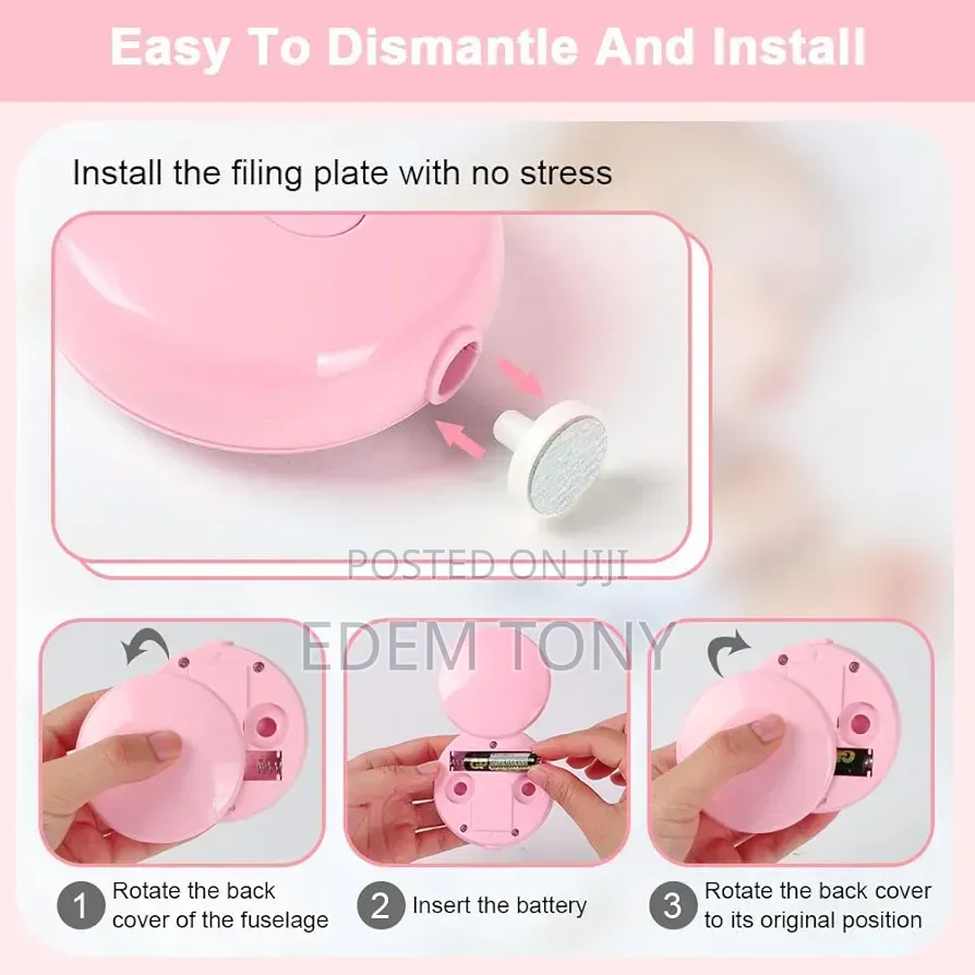 Vicloon Baby Nail Trimmer ,6 in 1 Battery Operated Manicure Set
