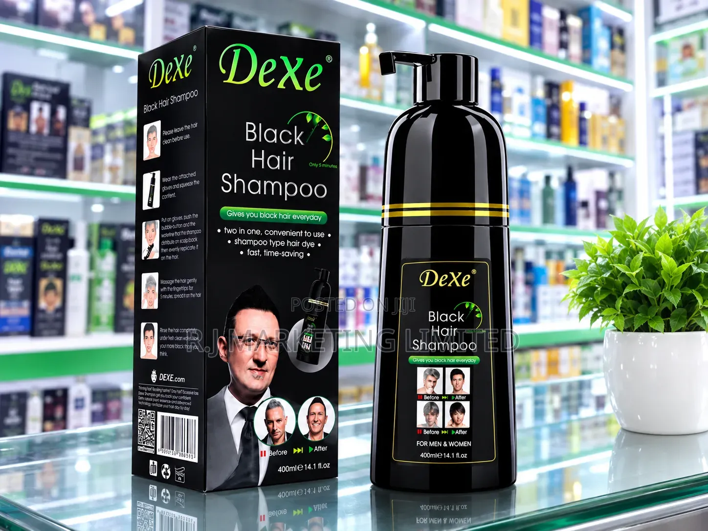 Dexe Hair Dye Shampoo Long Lasting