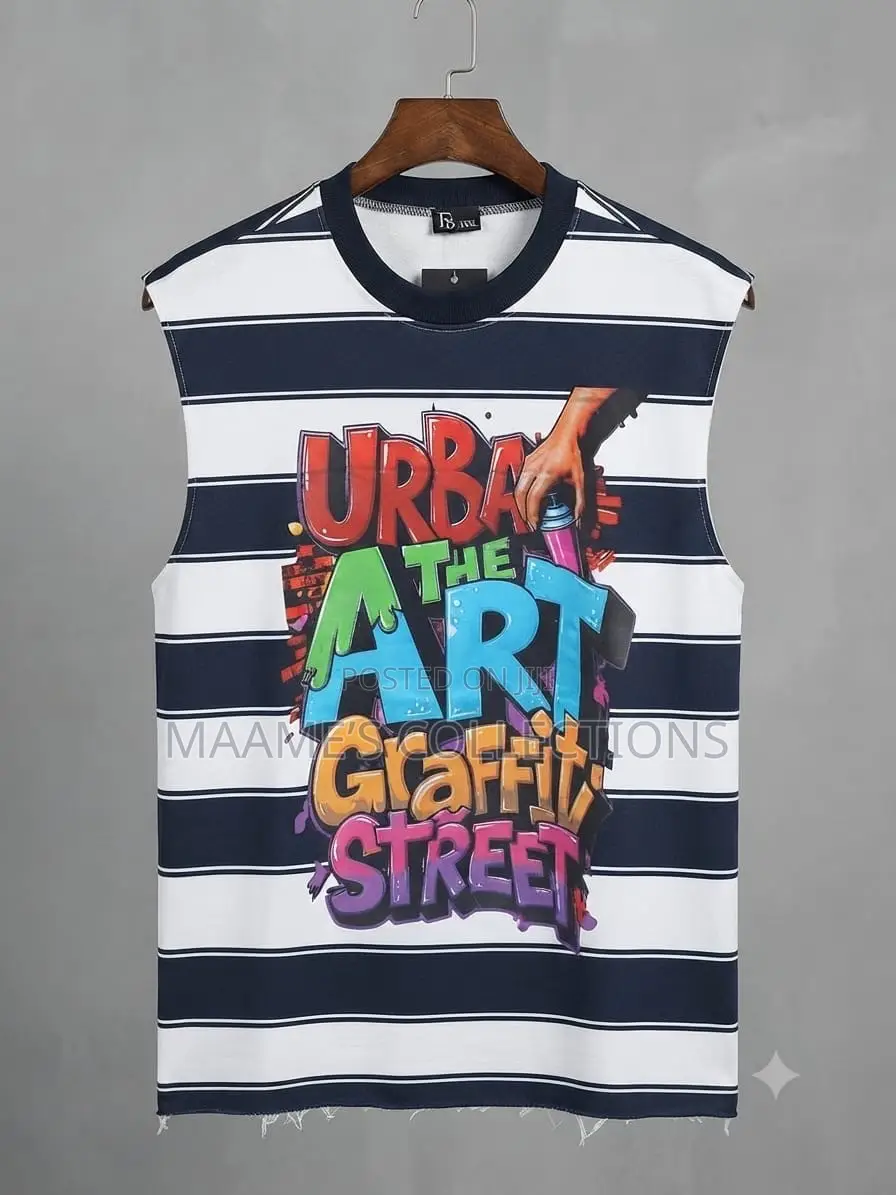 Trendy Men’s Graphic Sleeveless Tees