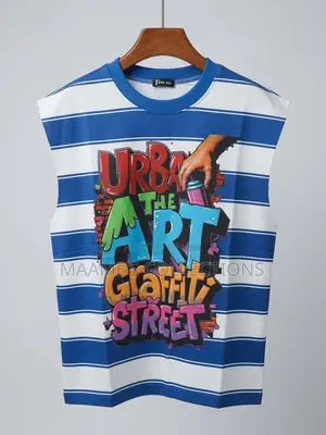 Trendy Men’s Graphic Sleeveless Tees