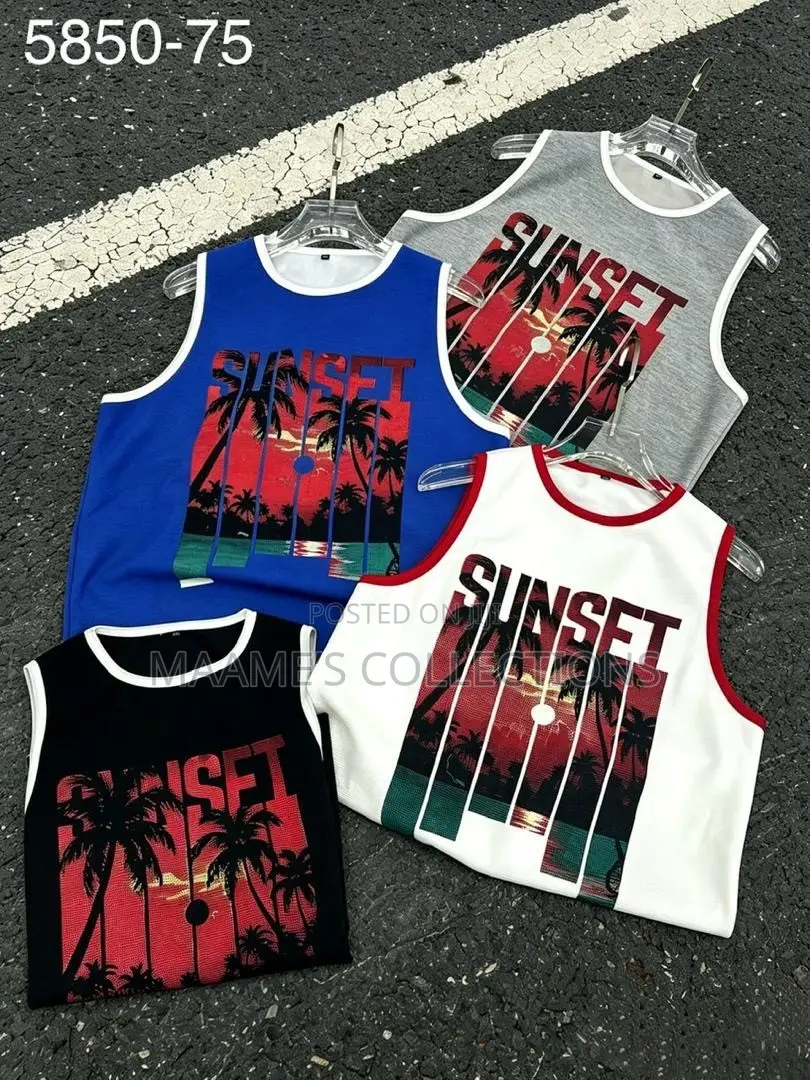 Trendy Men’s Graphic Sleeveless Tees