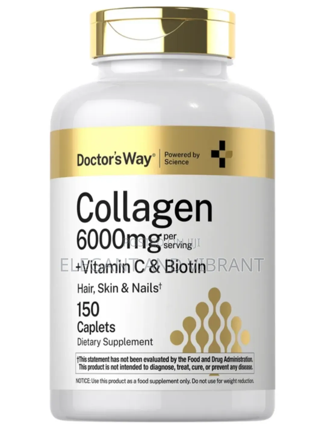 Collagen Complex | 150 Caplets,Collagen+Vitamin C,Biotin for Skin Etc