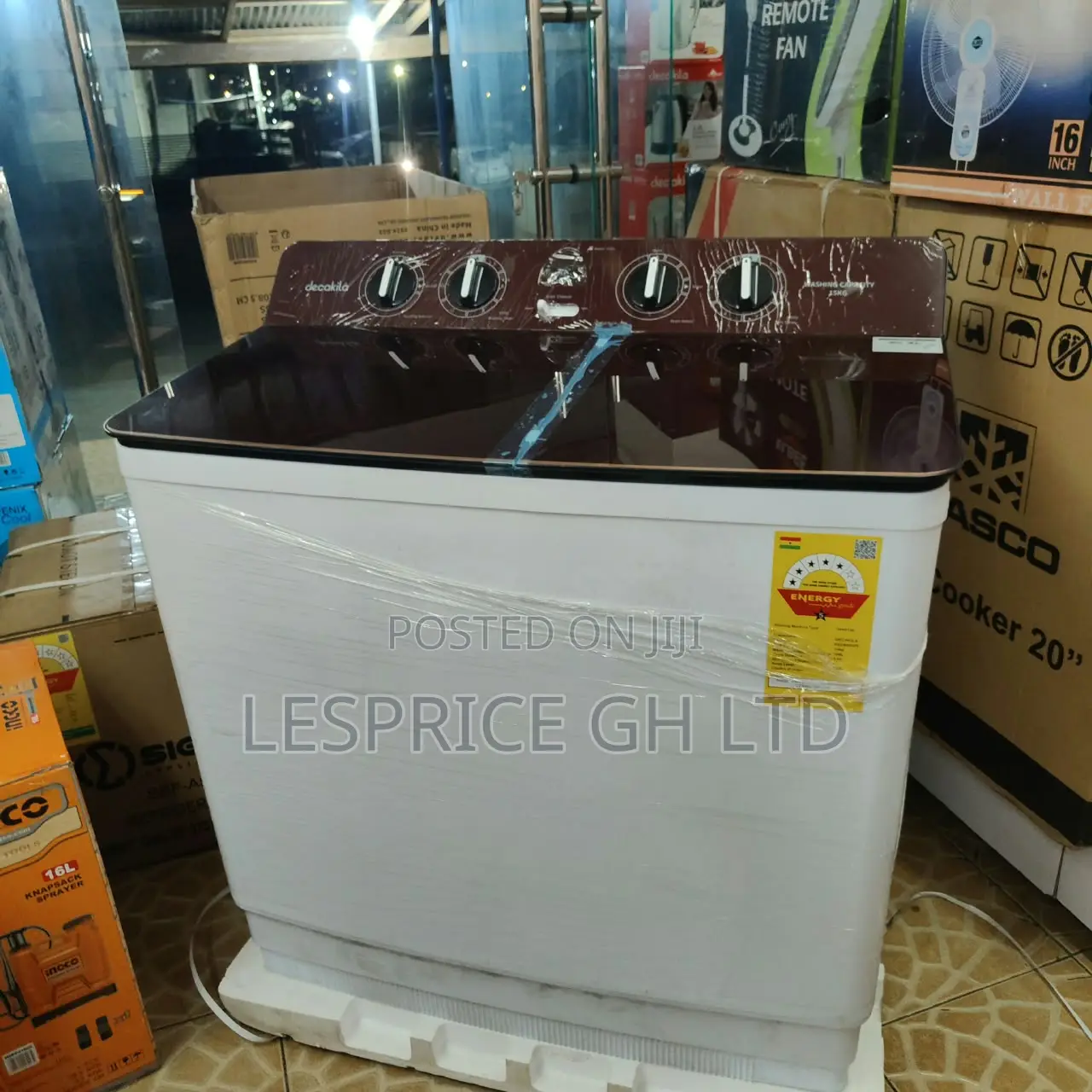 Magnificently Unique 15kg Twin Tub Washing Machine From Decakila