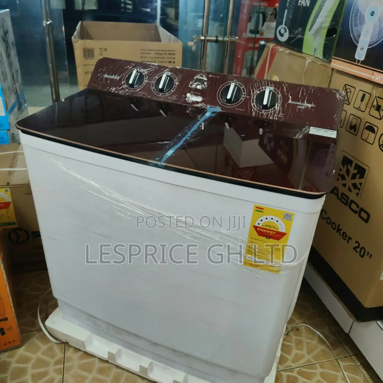 Monday Special Promo on Our 15Kg Firm Decakila Twin Tub Wash Machine