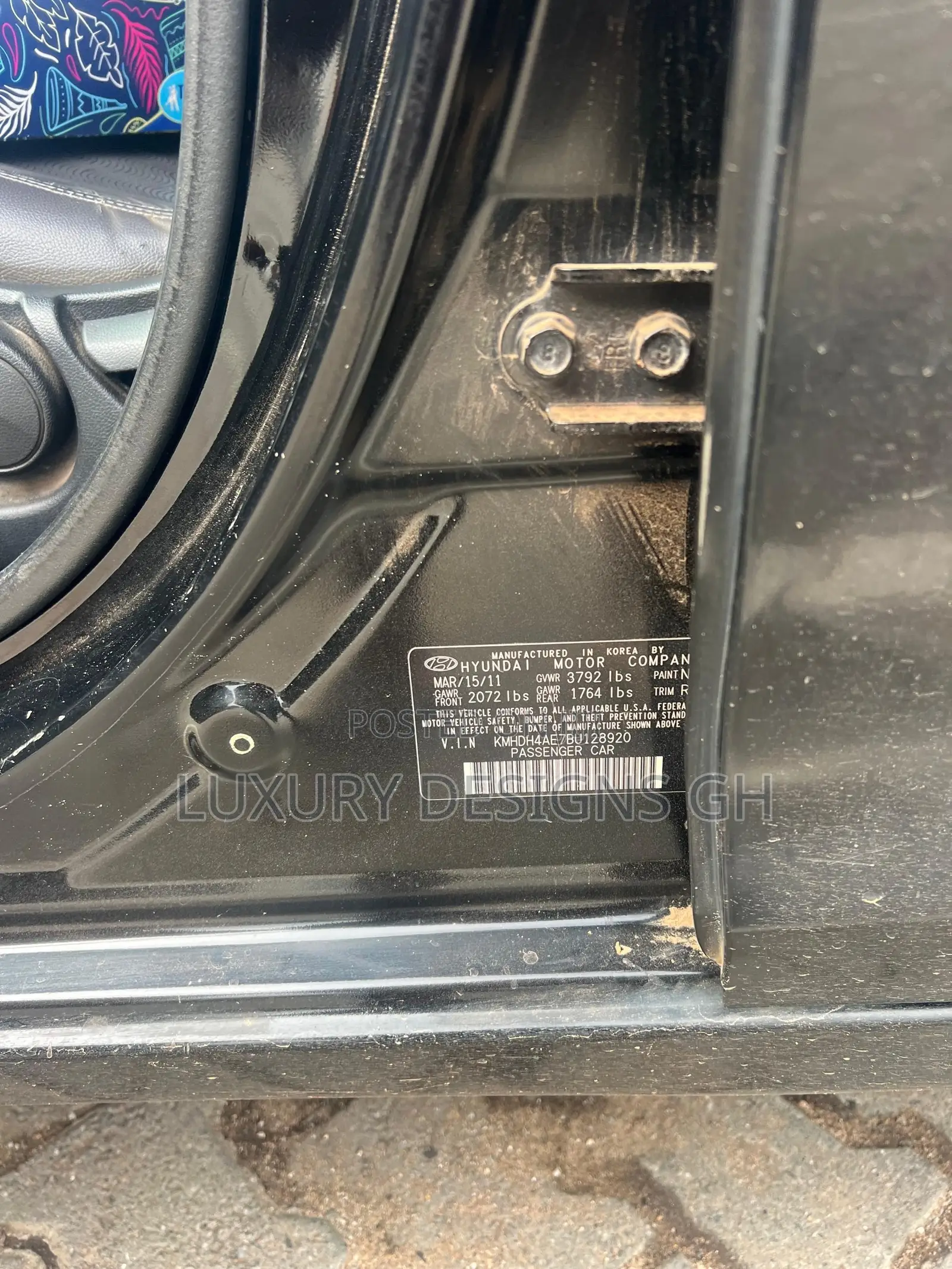 Hyundai Elantra 2011 Black
