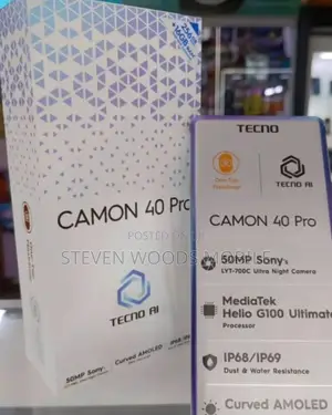 New Tecno Camon 40 Pro 5G 256 GB Purple