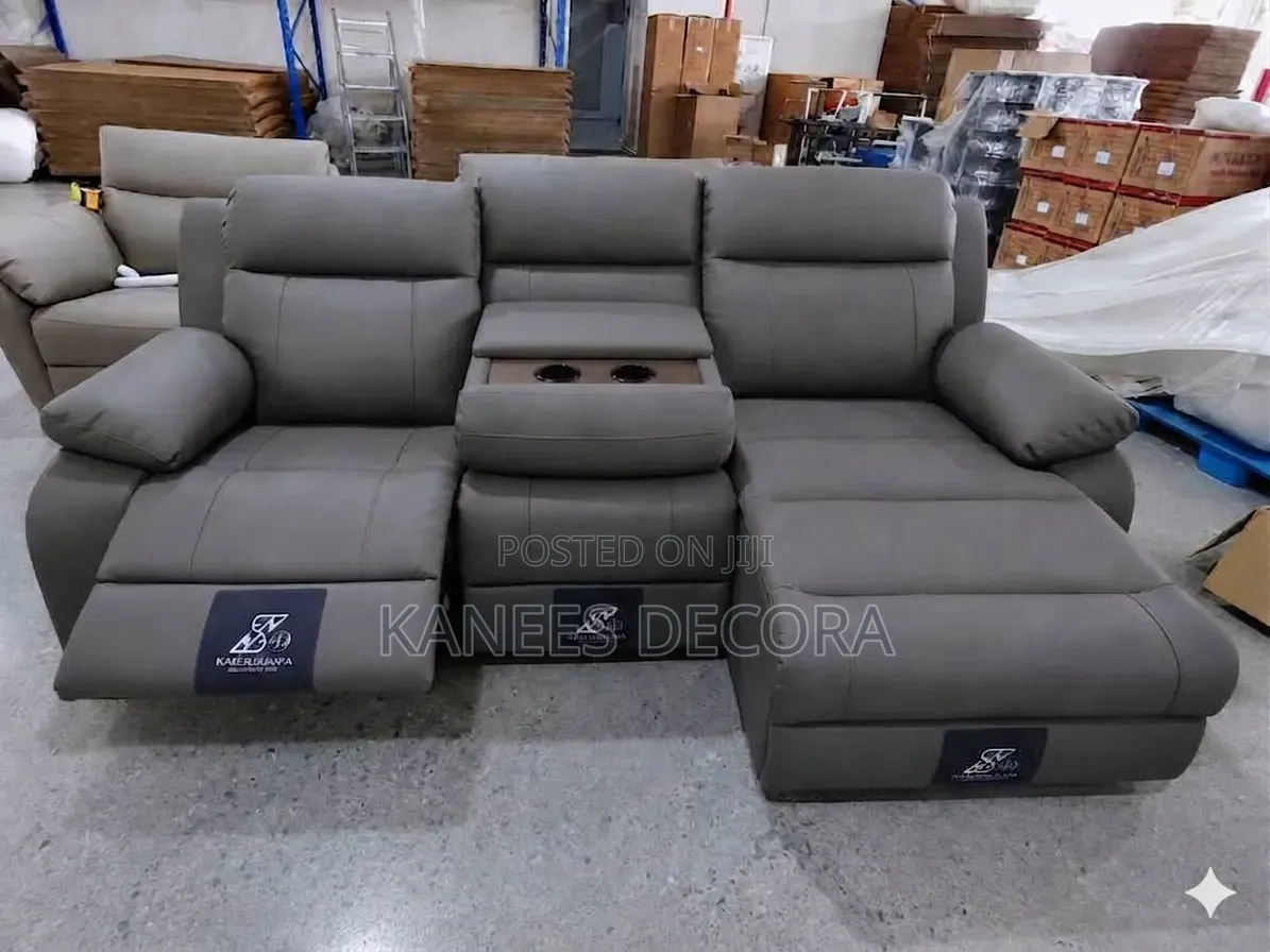 Manual L Shaped Recliner Sofa