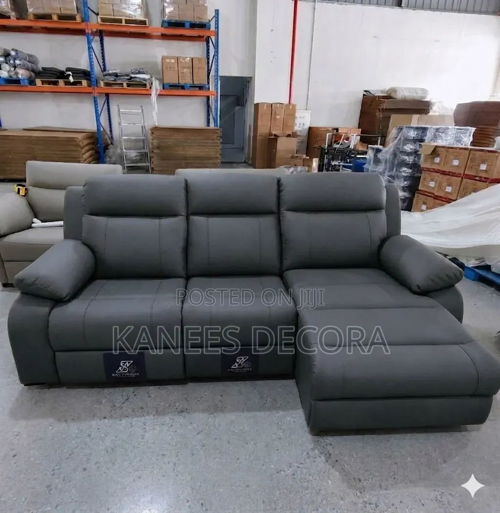 Manual L Shaped Recliner Sofa