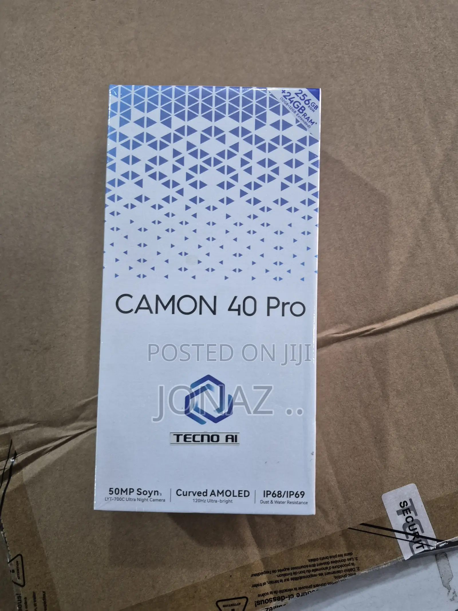 New Tecno Camon 40 Pro 5G 256 GB Black