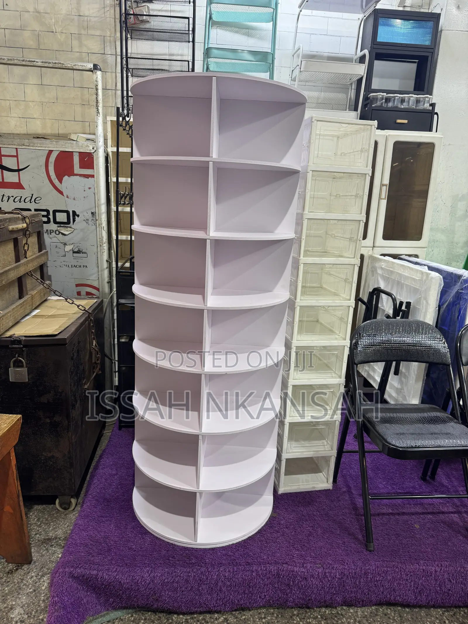 Wood Rotated Shoes Rack