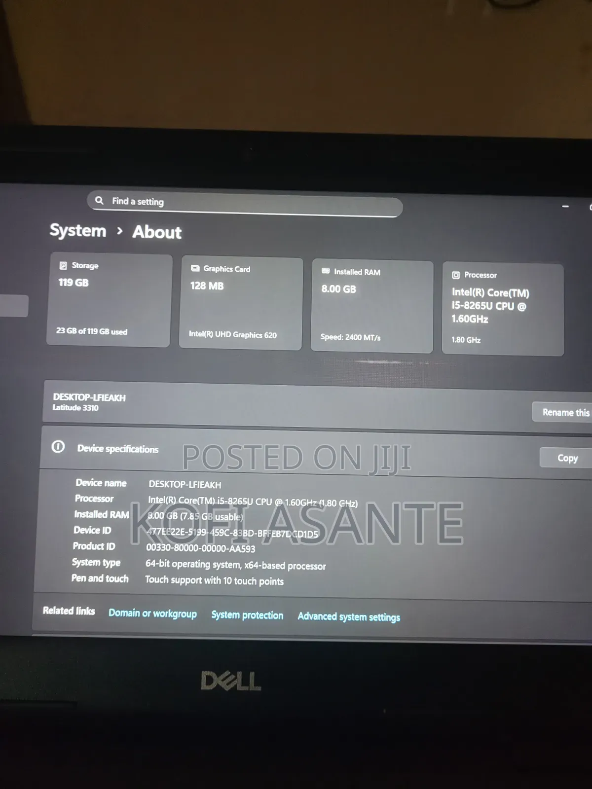 Laptop Dell Latitude 3310 8GB Intel Core i5 SSD 128GB