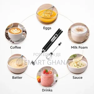 KITCHA Rechargeable Milk Frother Electric Egg Beater – 3-Speed USB
