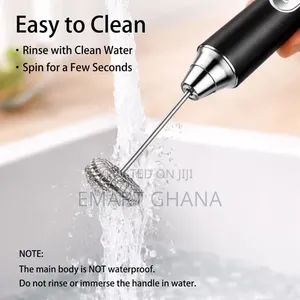 KITCHA Rechargeable Milk Frother Electric Egg Beater – 3-Speed USB