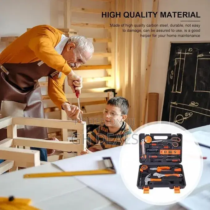 15 in 1 Hardware Tools Set - Complete Basic Repair Tool Kit