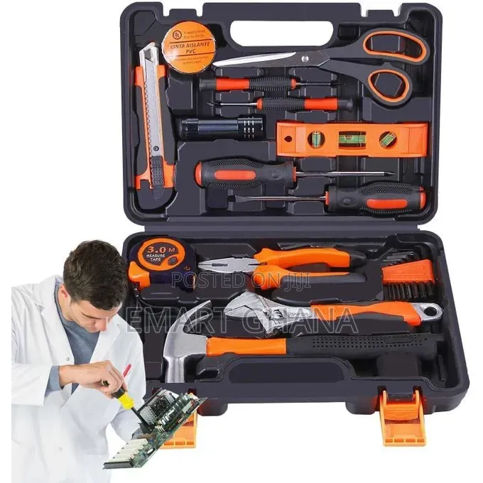 15 in 1 Hardware Tools Set - Complete Basic Repair Tool Kit
