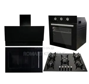 Quality 60cm Built-in Burner Set. Oven, Hob, Extractor and Microwave