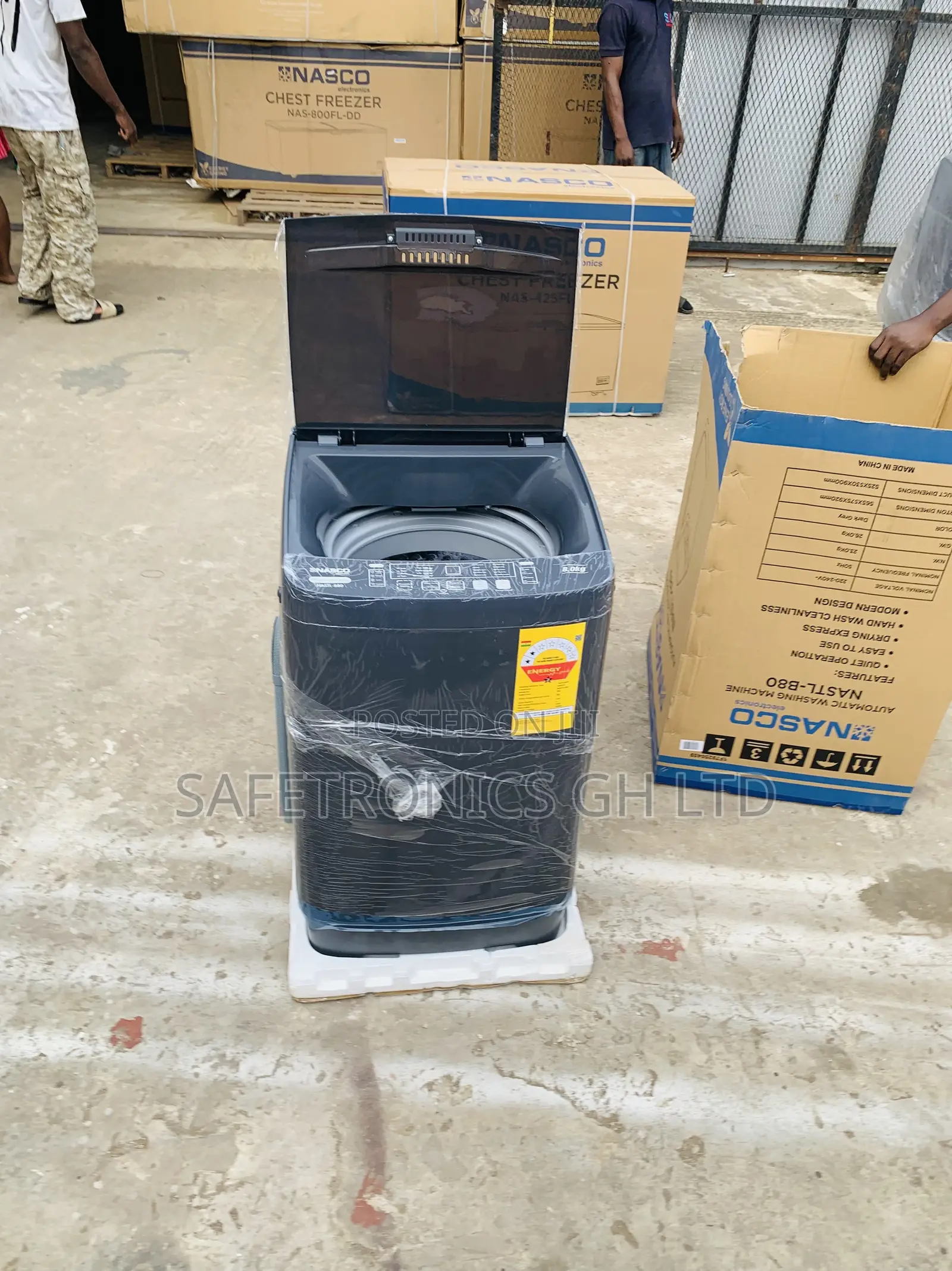 Secure Nasco 8KG Top Load Fully Automatic Washing Machine (NASTL-B80)