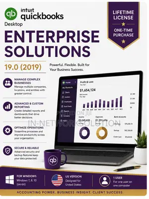 Intuit QuickBooks Desktop Enterprise Solutions 19.0 (2019) Lifetime