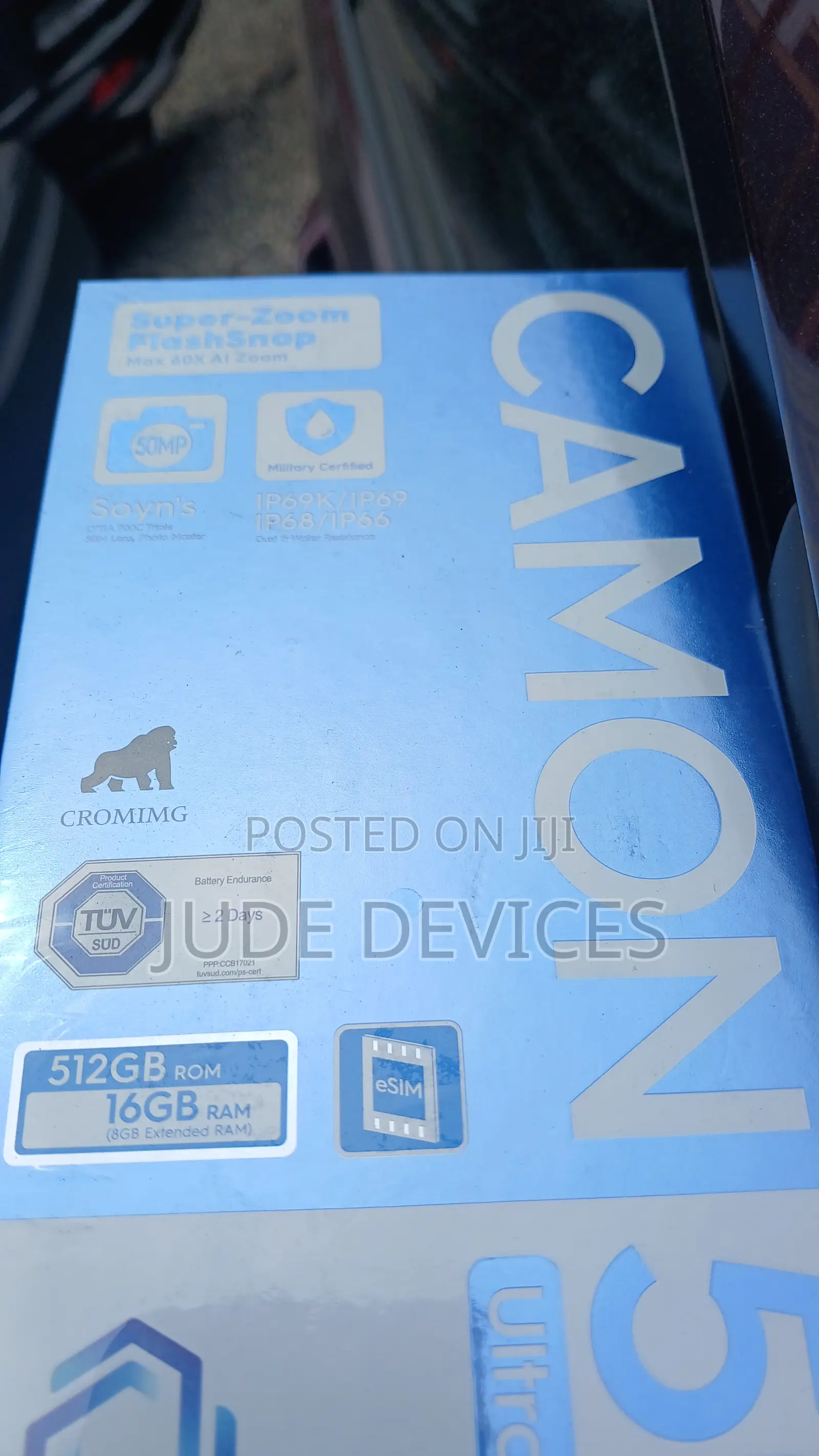 New Tecno Camon 50 Ultra 512 GB Black
