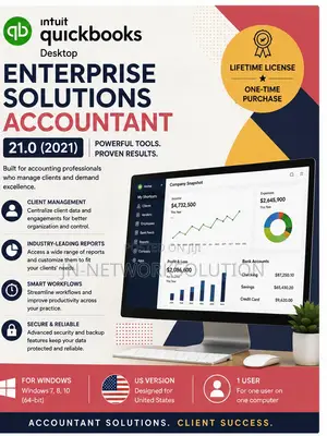Intuit QuickBooks Desktop Enterprise Solutions Accountant 21.0 (2021)