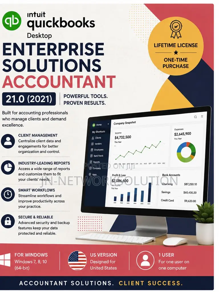 Intuit QuickBooks Desktop Enterprise Solutions Accountant 21.0 (2021)