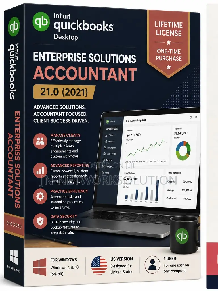 Intuit QuickBooks Desktop Enterprise Solutions Accountant 21.0 (2021)