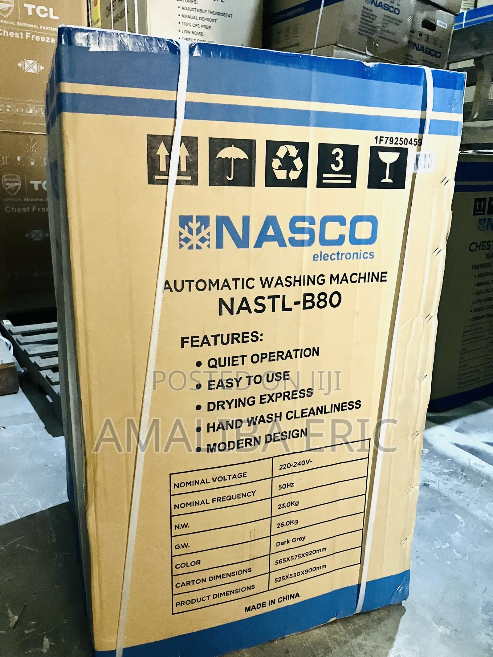 Nasco 8kg Top-Load Automatic Washing Machine