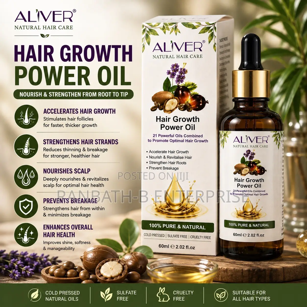 AL’IVER 21 Powerful Natural Oils.