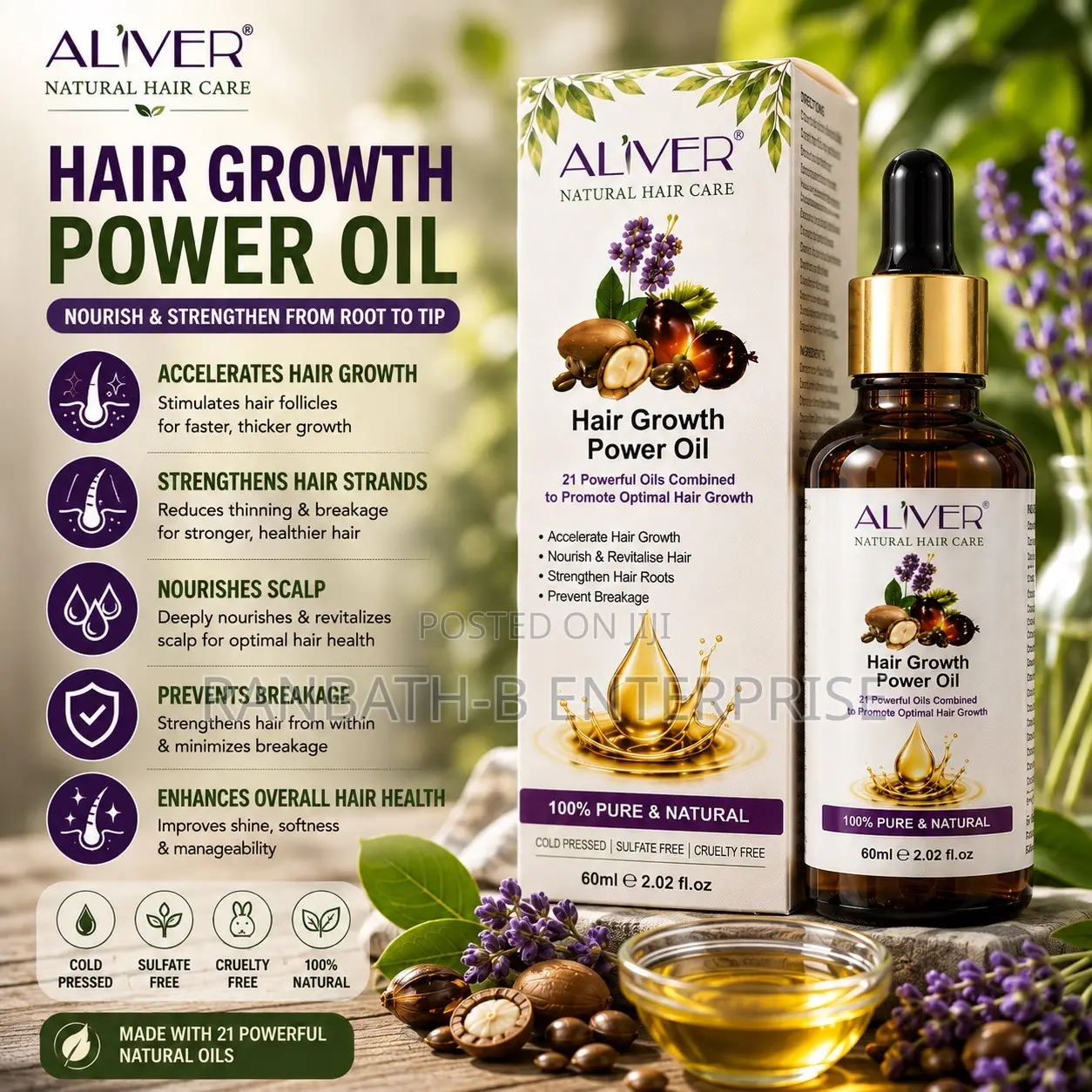 AL’IVER 21 Powerful Natural Oils.