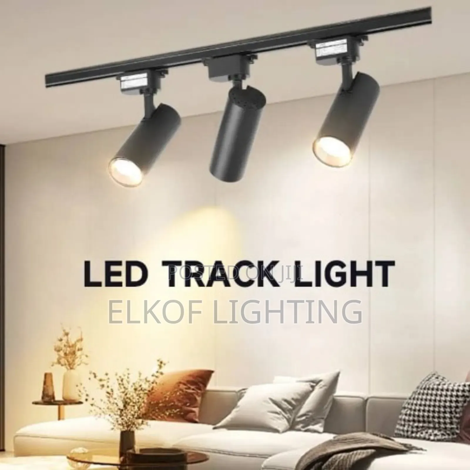 30w Track Light With Rail (3 in 1) 360 Rotation
