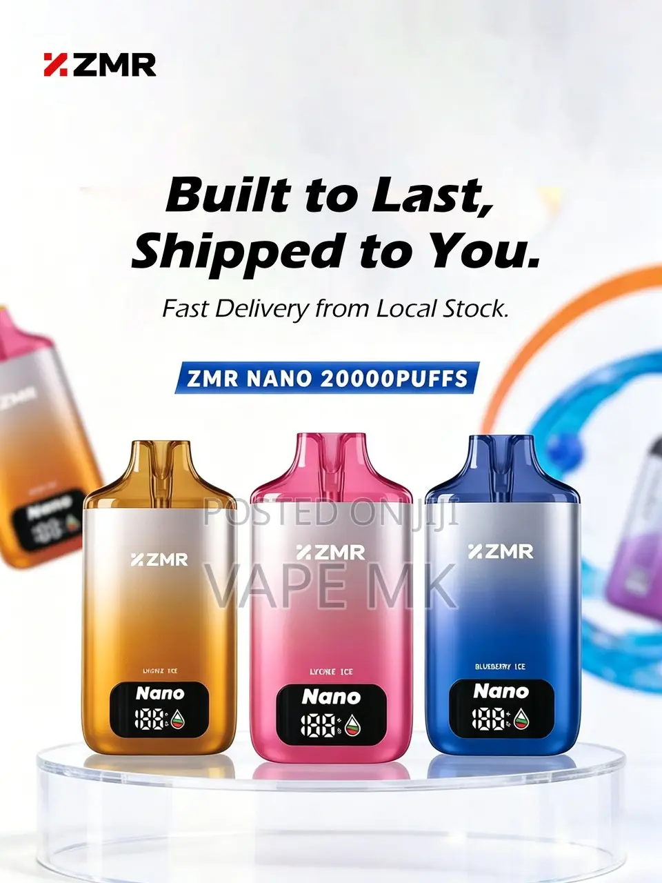 ZMR 20000 Puffs Vape With Battery Indicator Screen