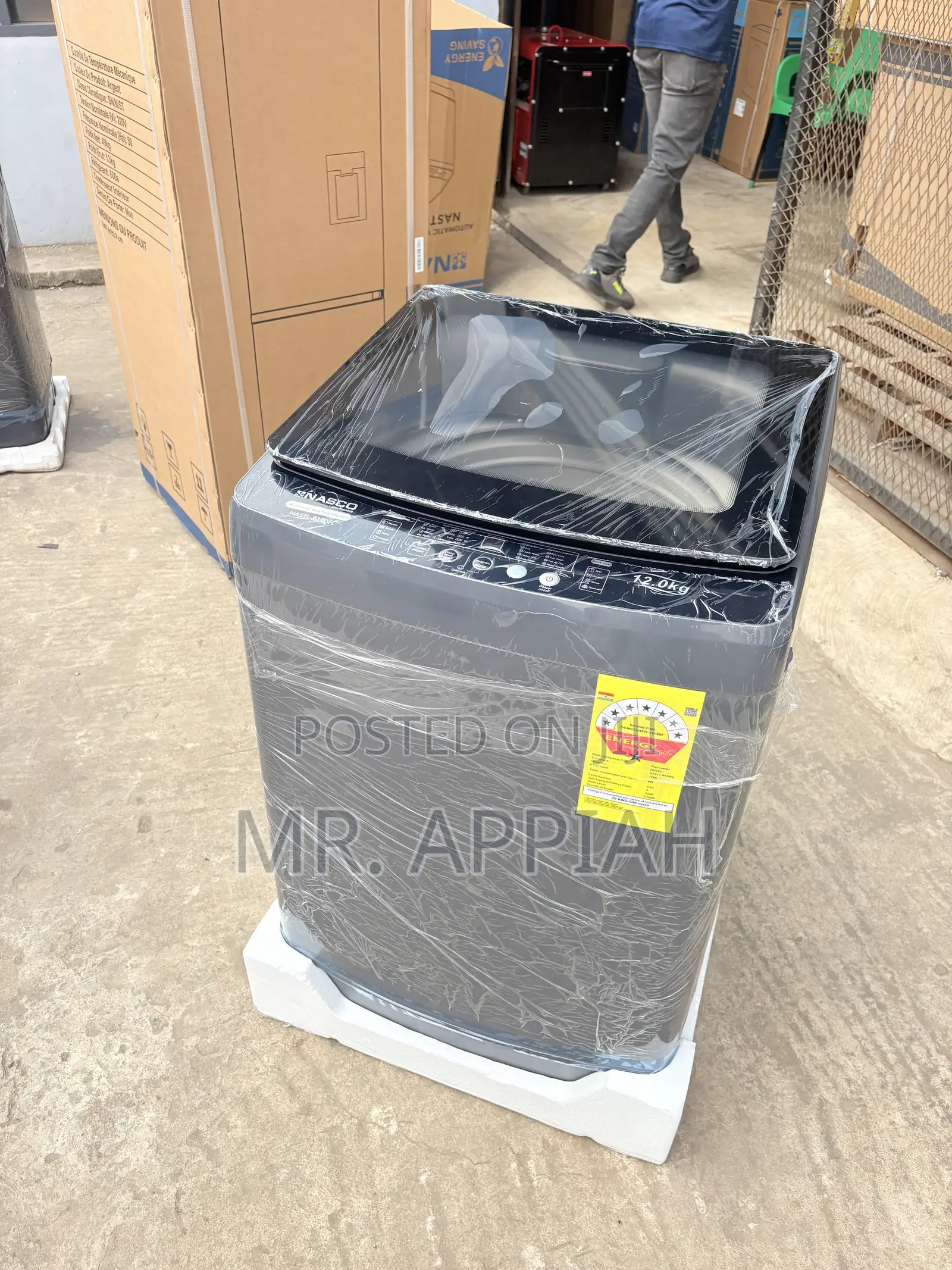 Sealed in Box Nasco NasTL-B120fl 12kg Top Load Washing Machine 