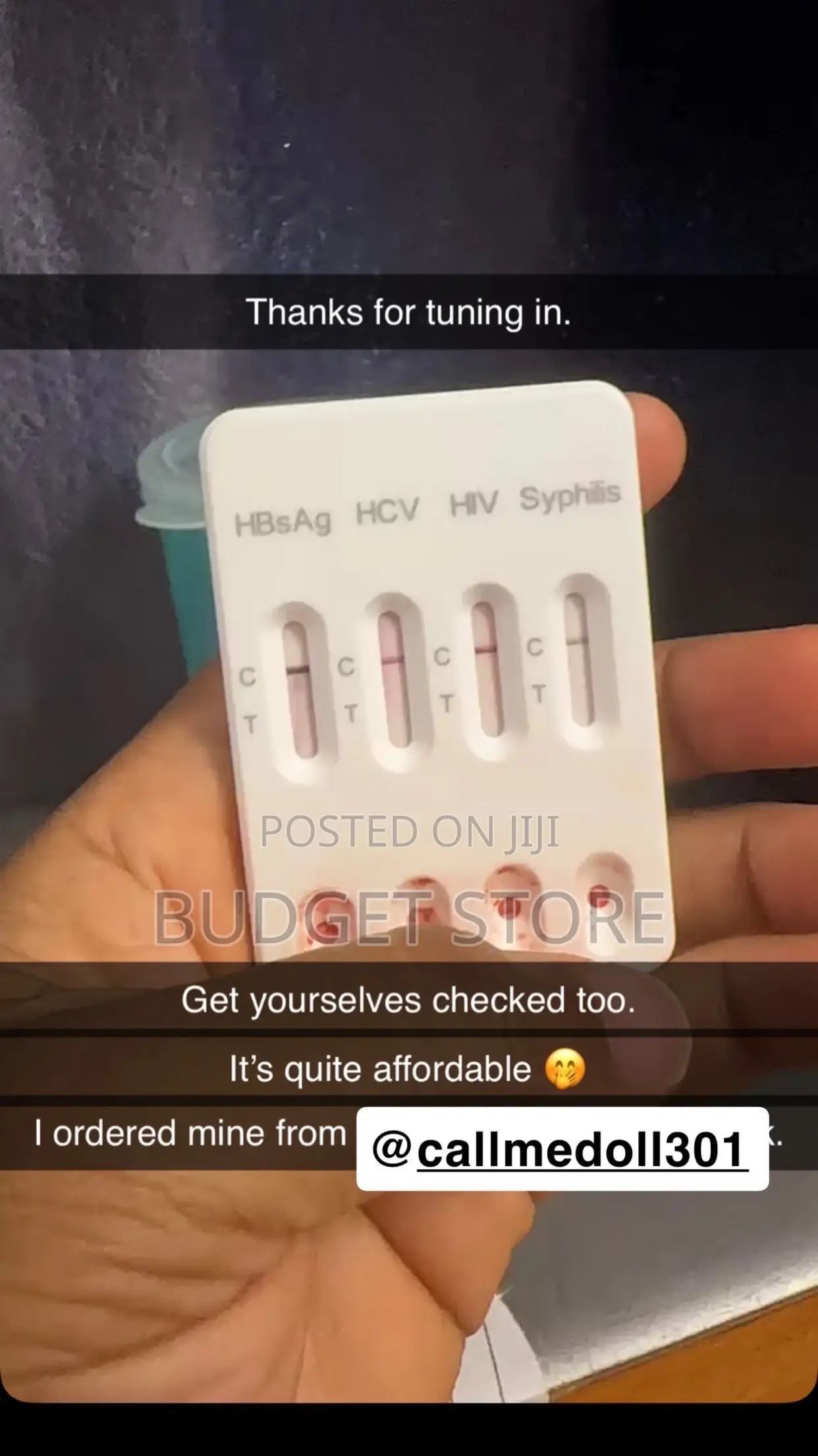 Test Kit Available