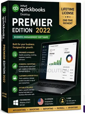 Intuit QuickBooks Desktop Premier Edition 2022 Lifetime (US Version)