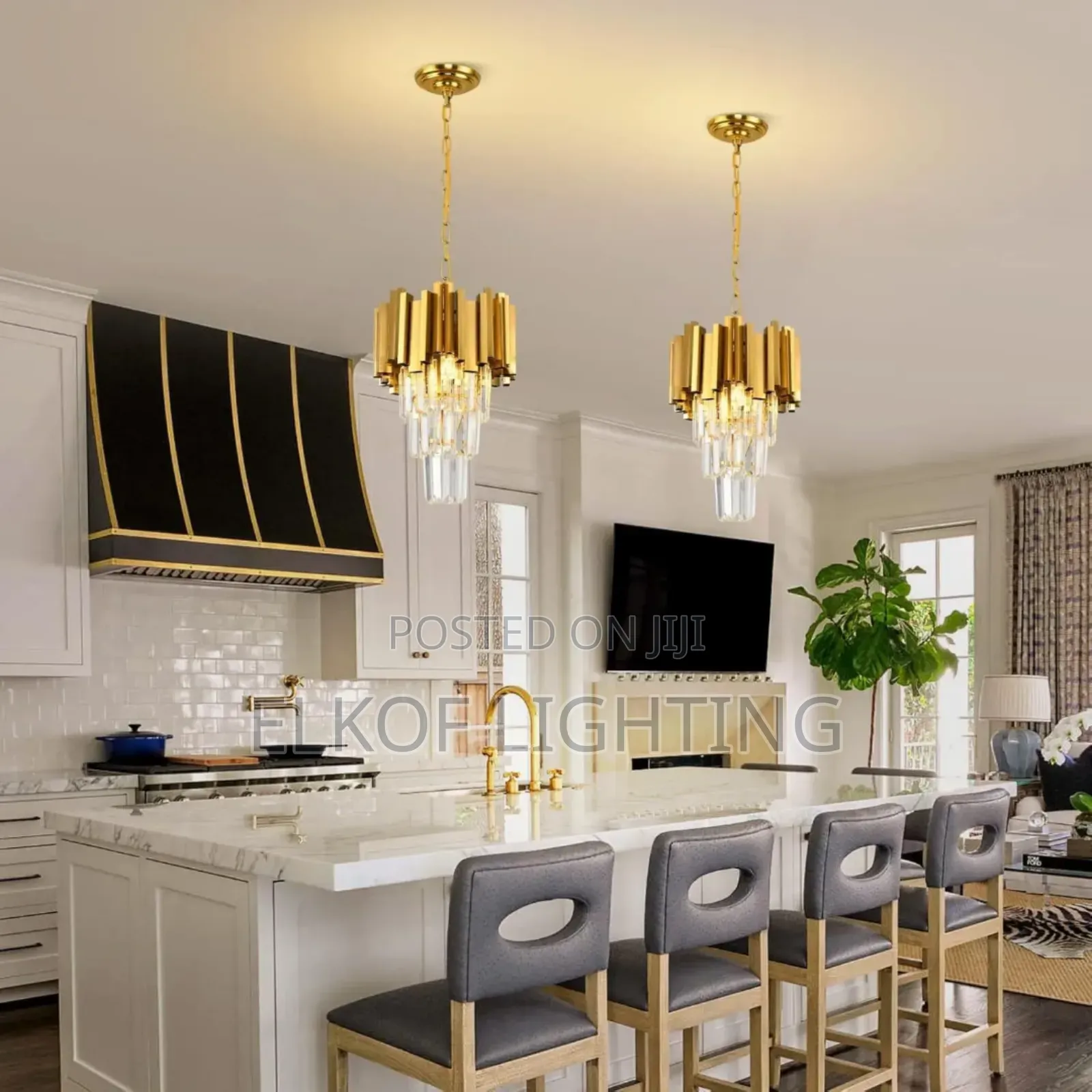 30cm Crystal Gold Chandelier