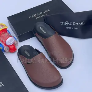 Men’S Leathers Half Slide Shoe
