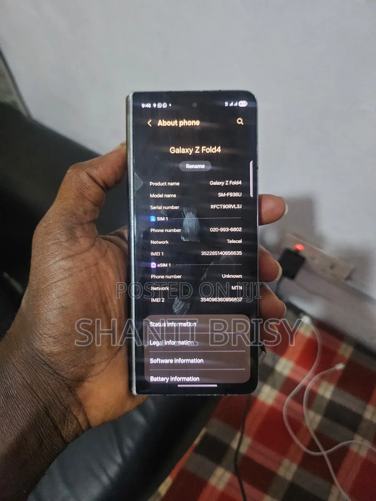 Samsung Galaxy Z Fold4 256 GB Black