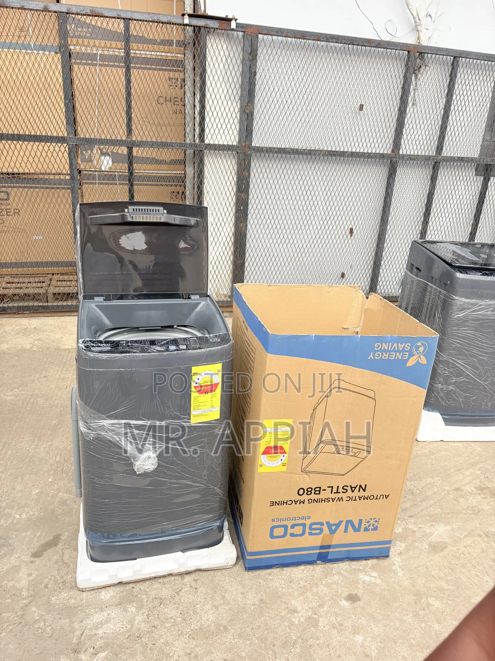 Energy Saving Nasco Nastl-B80 Top Load Washing Machine(Gray).