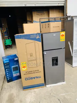 Order Best Nasco NASF2-250FLD Top Freezer Fridge With Dispenser 210L