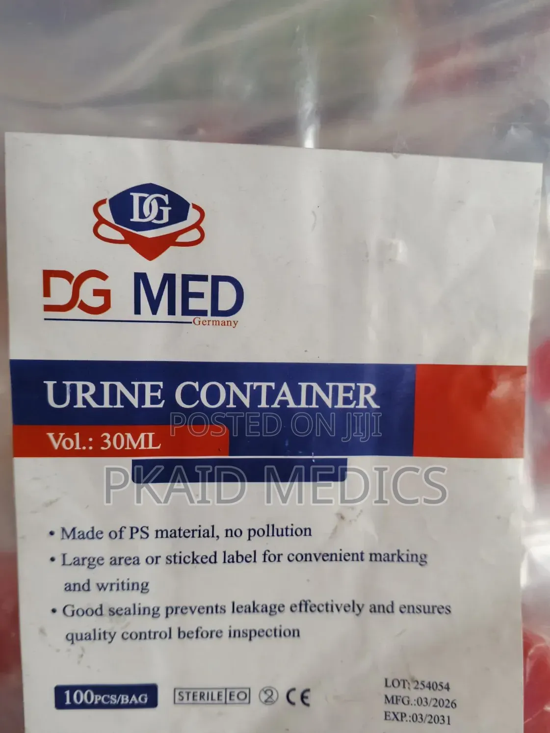 Urine and Stool Container 30ml