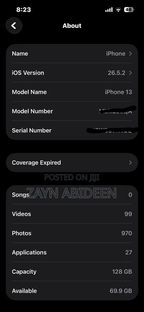 Apple iPhone 13 128 GB Black
