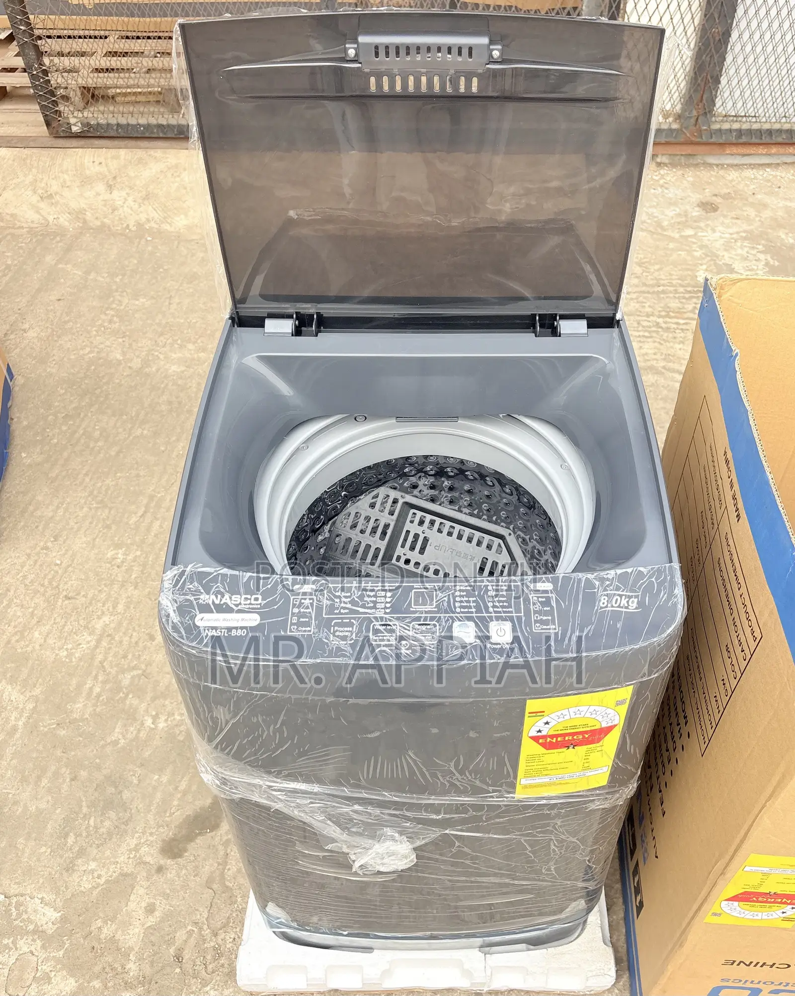 Shop Adorable Nasco Fully Auto Washing Machine(Nastl-B80)Gray.