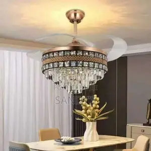 Chandelier Light With Fan Bluetooth Speaker