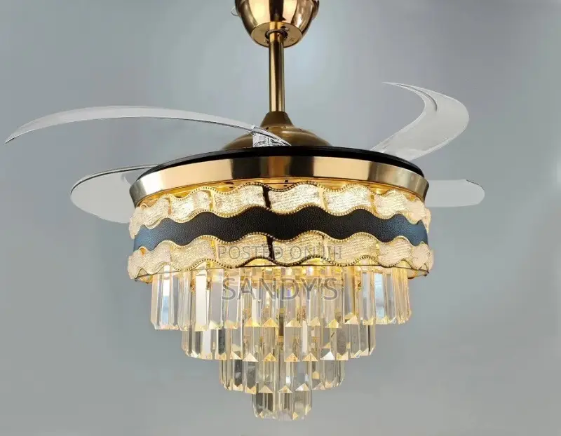 Chandelier Light With Fan Bluetooth Speaker